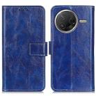 For Redmi K80 / K80 Pro Retro Crazy Horse Texture Leather Phone Case(Blue) - 1