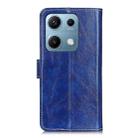 For Redmi Note 14S 4G Retro Crazy Horse Texture Leather Phone Case(Blue) - 3
