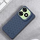 For Tecno Pop 8 Honeycomb Radiating Lens Holder TPU Phone Case(Blue) - 2