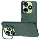 For Tecno Spark 20C Honeycomb Radiating Lens Holder TPU Phone Case(Green) - 1