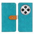 For Redmi 14C 4G European Floral Embossed Leather Phone Case(Blue) - 1