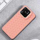 For Xiaomi Redmi 10C Honeycomb Radiating Lens Holder TPU Phone Case(Pink) - 2