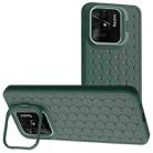 For Xiaomi Redmi 10C Honeycomb Radiating Lens Holder TPU Phone Case(Green) - 1