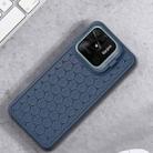 For Xiaomi Redmi 10C Honeycomb Radiating Lens Holder TPU Phone Case(Blue) - 2