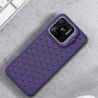 For Xiaomi Redmi 10C Honeycomb Radiating Lens Holder TPU Phone Case(Purple) - 2