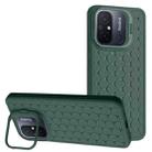 For Xiaomi Redmi 12C Honeycomb Radiating Lens Holder TPU Phone Case(Green) - 1