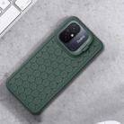 For Xiaomi Redmi 12C Honeycomb Radiating Lens Holder TPU Phone Case(Green) - 2