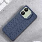 For Xiaomi Redmi 13C Honeycomb Radiating Lens Holder TPU Phone Case(Blue) - 2