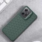 For Xiaomi Redmi Note 12 4G Global Honeycomb Radiating Lens Holder TPU Phone Case(Green) - 2