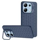 For Xiaomi Redmi Note 13 4G Honeycomb Radiating Lens Holder TPU Phone Case(Blue) - 1