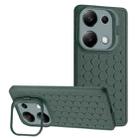 For Xiaomi Redmi Note 13 Pro 4G Honeycomb Radiating Lens Holder TPU Phone Case(Green) - 1
