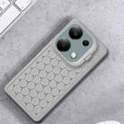 For Xiaomi Redmi Note 13 Pro 4G Honeycomb Radiating Lens Holder TPU Phone Case(Grey) - 2