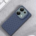 For Xiaomi Redmi Note 13 Pro 4G Honeycomb Radiating Lens Holder TPU Phone Case(Blue) - 2