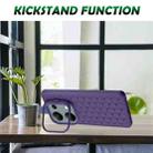 For Xiaomi Redmi Note 13 Pro 4G Honeycomb Radiating Lens Holder TPU Phone Case(Purple) - 3