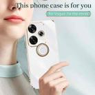 For Xiaomi Redmi Turbo 3 XINLI Straight Edge 6D Electroplate TPU Phone Case with Ring Holder(Celestial Blue) - 3