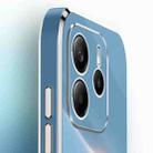 For Redmi Note 14 4G 163.25mm XINLI Straight Edge 6D Electroplate TPU Phone Case with Ring Holder(Mint Green) - 3