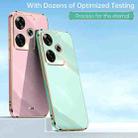 For Xiaomi Redmi Turbo 3 XINLI Straight 6D Plating Gold Edge TPU Phone Case(Cherry Purple) - 2