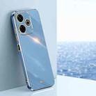 For Redmi 13 4G XINLI Straight Edge 6D Electroplate TPU Phone Case(Celestial Blue) - 1