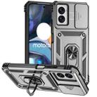 For Motorola Moto G Power 5G 2024 Sliding Camshield Holder Phone Case(Silver) - 1