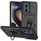 For Motorola Edge 5G 2024 Sliding Camshield Holder Phone Case(Black) - 1