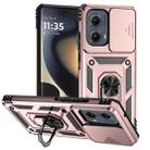 For Motorola Edge 5G 2024 Sliding Camshield Holder Phone Case(Rose Gold) - 1