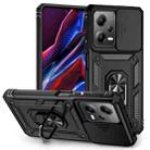 For Xiaomi Redmi Note 12 Pro 5G Global Sliding Camshield Holder Phone Case(Black) - 1