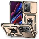 For Xiaomi Redmi Note 12 Pro 5G Global Sliding Camshield Holder Phone Case(Gold) - 1