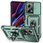 For Xiaomi Redmi Note 12 Pro 5G Global Sliding Camshield Holder Phone Case(Green) - 1