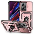 For Xiaomi Redmi Note 12 Pro 5G Global Sliding Camshield Holder Phone Case(Rose Gold) - 1