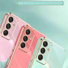 For Samsung Galaxy M55 XINLI Straight Edge 6D Electroplate TPU Phone Case(Pink) - 3