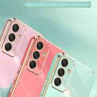 For Samsung Galaxy M55 XINLI Straight Edge 6D Electroplate TPU Phone Case(White) - 3