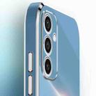 For Samsung Galaxy M35 XINLI Straight Edge 6D Electroplate TPU Phone Case with Ring Holder(Hawthorn Red) - 3