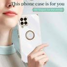 For Samsung Galaxy M33 5G Global XINLI Straight Edge 6D Electroplate TPU Phone Case with Ring Holder(Cherry Purple) - 2