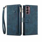 For Samsung Galaxy S24 FE 5G ESEBLE Retro Frosted RFID Flip Leather Phone Case(Dark Green) - 1