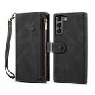 For Samsung Galaxy S24+ 5G ESEBLE Retro Frosted RFID Flip Leather Phone Case(Black) - 1