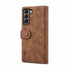 For Samsung Galaxy S24+ 5G ESEBLE Retro Frosted RFID Flip Leather Phone Case(Brown) - 3