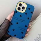 For iPhone 15 Pro Max Love Hearts PC Hybrid TPU Phone Case(Royal Blue) - 1