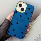 For iPhone 14 Love Hearts PC Hybrid TPU Phone Case(Royal Blue) - 1