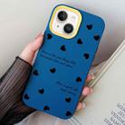 For iPhone 13 Love Hearts PC Hybrid TPU Phone Case(Royal Blue) - 1