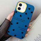 For iPhone 12 / 12 Pro Love Hearts PC Hybrid TPU Phone Case(Royal Blue) - 1