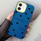 For iPhone 12 mini Love Hearts PC Hybrid TPU Phone Case(Royal Blue) - 1