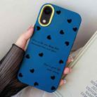 For iPhone XR Love Hearts PC Hybrid TPU Phone Case(Royal Blue) - 1