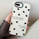 For iPhone 7 Plus / 8 Plus Love Hearts PC Hybrid TPU Phone Case(White) - 1