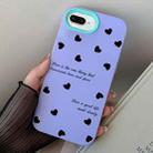 For iPhone 7 Plus / 8 Plus Love Hearts PC Hybrid TPU Phone Case(Purple) - 1