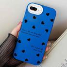 For iPhone 7 Plus / 8 Plus Love Hearts PC Hybrid TPU Phone Case(Blue) - 1