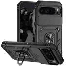 For Google Pixel 9 Pro Sliding Camshield Holder Phone Case(Black) - 1