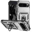 For Google Pixel 9 Pro Sliding Camshield Holder Phone Case(Silver) - 1