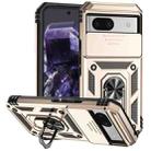 For Google Pixel 8a Sliding Camshield Holder Phone Case(Gold) - 1