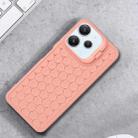 For Xiaomi Redmi 12 4G Honeycomb Radiating Holder TPU Phone Case with Lanyard(Pink) - 2