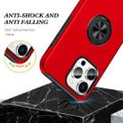 For iPhone 16 Magnetic Ring Holder Phone Case(Red) - 3